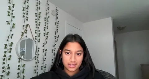 A student answering a question during the lesson